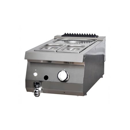 Heavy Duty bain marie - unit&eacute; simple - profondeur 70 cm - gaz - Maxima - 09395005