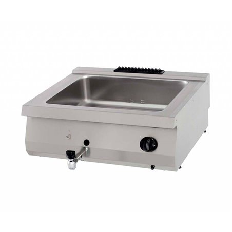 Heavy Duty bain marie - unit&eacute; double - profondeur 70 cm - gaz - Maxima - 09395006