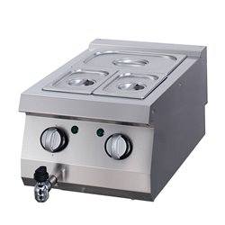 Heavy Duty bain marie - unit&eacute; simple - profondeur 70 cm - &eacute;lectrique - Maxima - 09398130