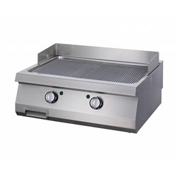 Heavy Duty plaque de gril - chrome rainur&eacute; - unit&eacute; double - profondeur 70 cm - gaz - Maxima - 09396011