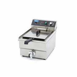 Friteuse - 16 L - 1 panier - avec robinet de vidange - Maxima - 09365010
