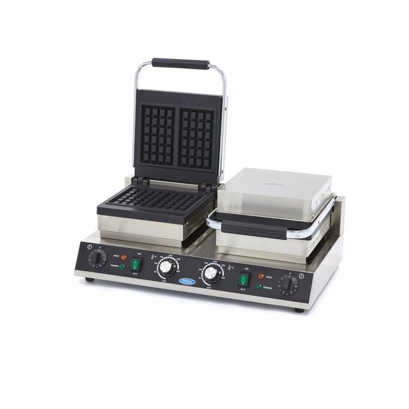 Gaufrier - 4 pi&egrave;ces - carr&eacute; - double - Maxima - 09365106