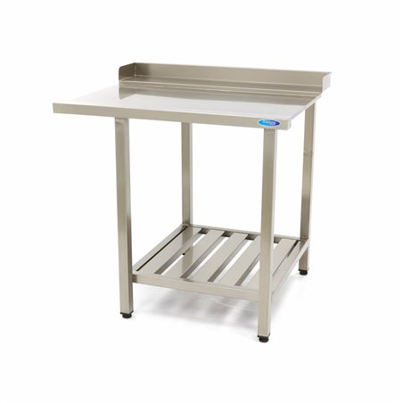 Table lave-vaisselle - 90 x 75cm - droite - avec dosseret et &eacute;tag&egrave;re de rangement - Maxima - 09201038