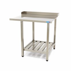 Table lave-vaisselle - 70 x 75 cm - droite - avec dosseret et &eacute;tag&egrave;re de rangement - Maxima - 09201032