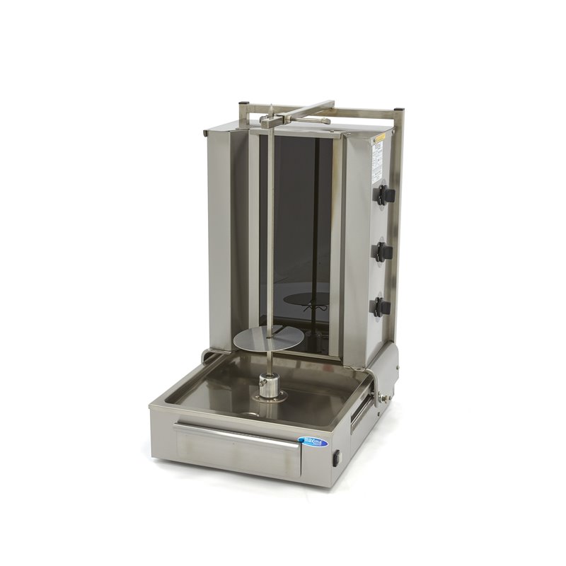 Kebab grill - 3 br&ucirc;leurs - 40 kg de viande - &eacute;lectrique - Maxima - 09370245