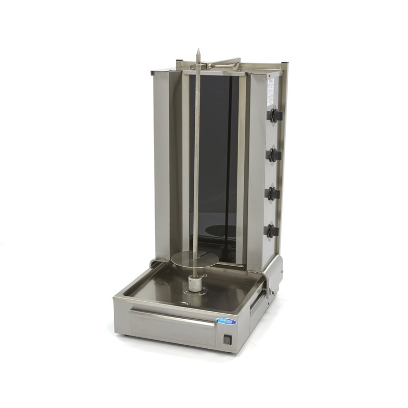 Kebab grill - 4 br&ucirc;leurs - 70 kg de viande - &eacute;lectrique - Maxima - 09370250