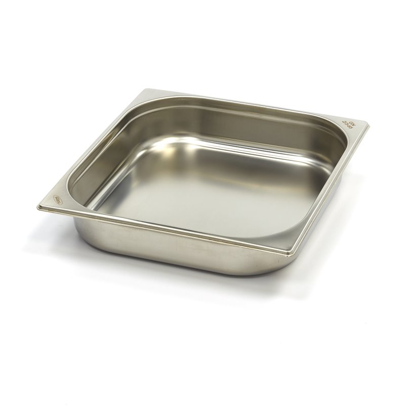 R&eacute;cipient gastronorm - 2/3 GN - profondeur 6,5 cm - acier inoxydable - Maxima - 09367565