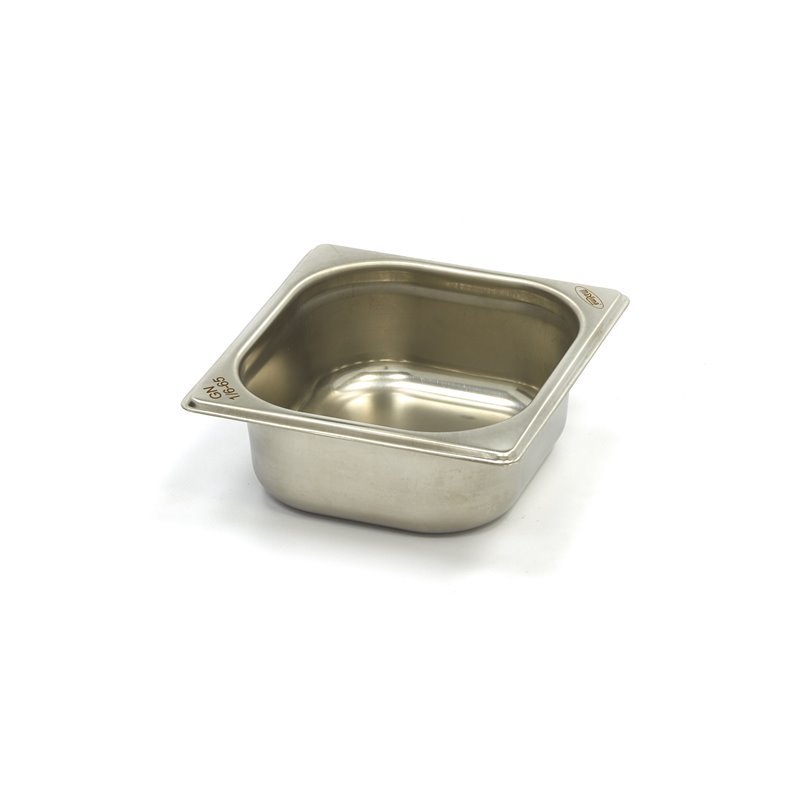 R&eacute;cipient gastronorm - 1/6 GN - profondeur 6,5 cm - acier inoxydable - Maxima - 09367538