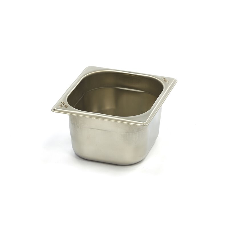 R&eacute;cipient gastronorm - 1/6 GN - profondeur 10 cm - acier inoxydable - Maxima - 09367539