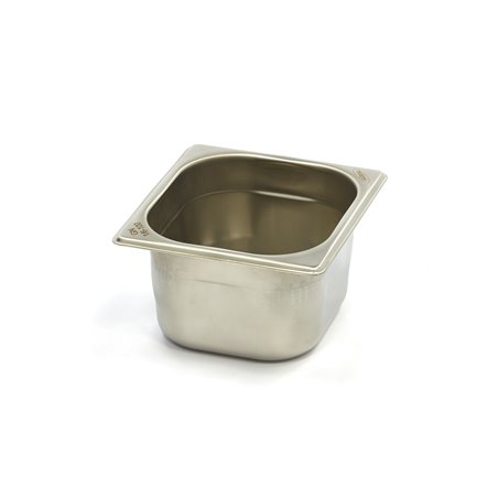 R&eacute;cipient gastronorm - 1/6 GN - profondeur 10 cm - acier inoxydable - Maxima - 09367539