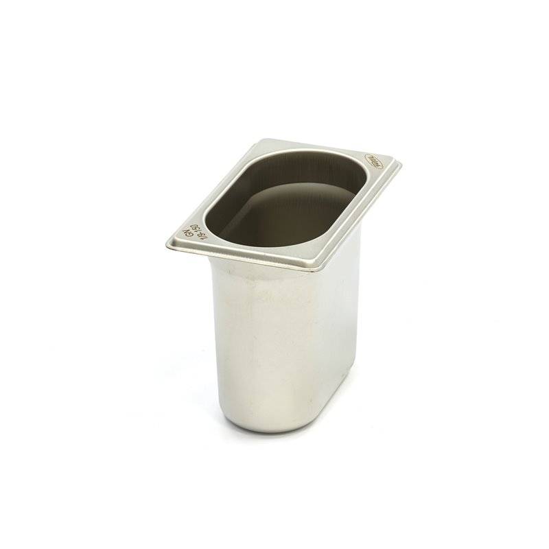 R&eacute;cipient gastronorm - 1/9 GN - profondeur 15 cm - acier inoxydable - Maxima - 09367549