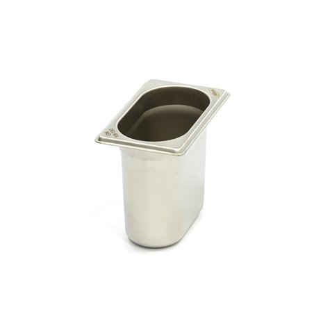 R&eacute;cipient gastronorm - 1/9 GN - profondeur 15 cm - acier inoxydable - Maxima - 09367549