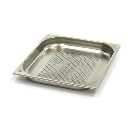 R&eacute;cipient gastronorm - 2/3 GN - profondeur 4 cm - acier inoxydable - perfor&eacute; - Maxima - 09367669