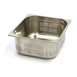 R&eacute;cipient gastronorm - 2/3 GN - profondeur 15 cm - acier inoxydable - perfor&eacute; - Maxima - 09367672