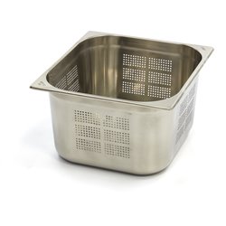 R&eacute;cipient gastronorm - 2/3 GN - profondeur 20 cm - acier inoxydable - perfor&eacute; - Maxima - 09367673