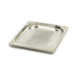 R&eacute;cipient gastronorm - 1/2 GN - profondeur 2 cm - acier inoxydable - perfor&eacute; - Maxima - 09367609