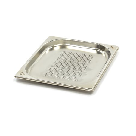 R&eacute;cipient gastronorm - 1/2 GN - profondeur 2 cm - acier inoxydable - perfor&eacute; - Maxima - 09367609