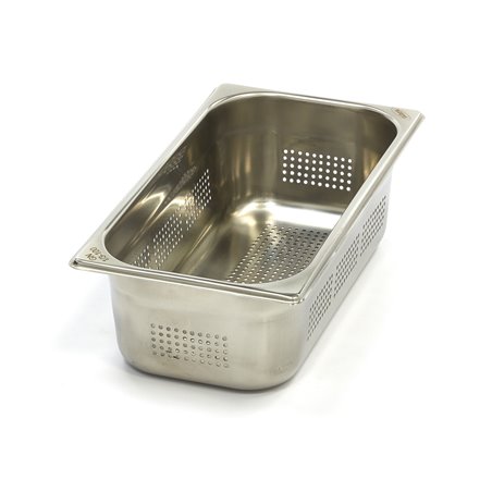 R&eacute;cipient gastronorm - 1/3 GN - profondeur 10 cm - acier inoxydable - perfor&eacute; - Maxima - 09367621