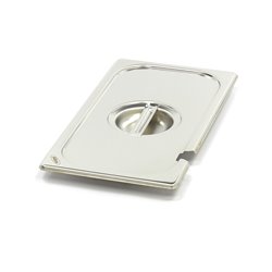 Couvercle gastronorm - 1/3 GN - acier inoxydable - avec ouverture pour cuill&egrave;re - Maxima - 09367772