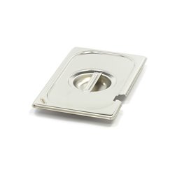 Couvercle gastronorm - 1/4 GN - acier inoxydable - avec ouverture pour cuill&egrave;re - Maxima - 09367773