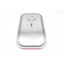 Couvercle gastronorm - 1/1 GN - acier inoxydable - joint &eacute;tanche &agrave; l'air - Maxima - 09367790