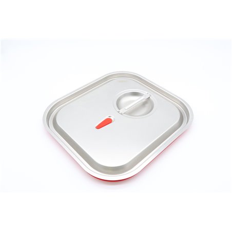 Couvercle gastronorm - 2/3 GN - acier inoxydable - joint &eacute;tanche &agrave; l'air - Maxima - 09367800