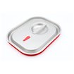 Couvercle gastronorm - 1/2 GN - acier inoxydable - joint &eacute;tanche &agrave; l'air - Maxima - 09367791