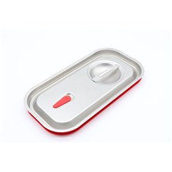 Couvercle gastronorm - 1/3 GN - acier inoxydable - joint &eacute;tanche &agrave; l'air - Maxima - 09367792