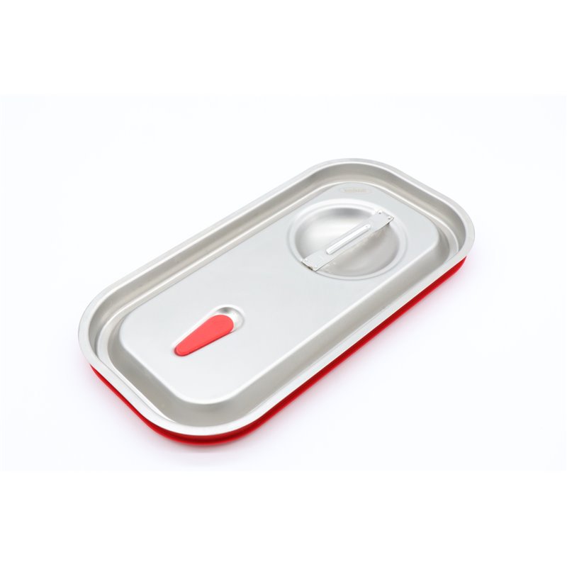 Couvercle gastronorm - 1/3 GN - acier inoxydable - joint &eacute;tanche &agrave; l'air - Maxima - 09367792