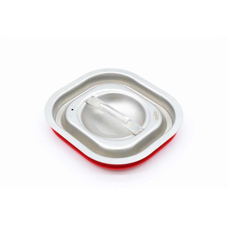 Couvercle gastronorm - 1/6 GN - acier inoxydable - joint &eacute;tanche &agrave; l'air - Maxima - 09367795