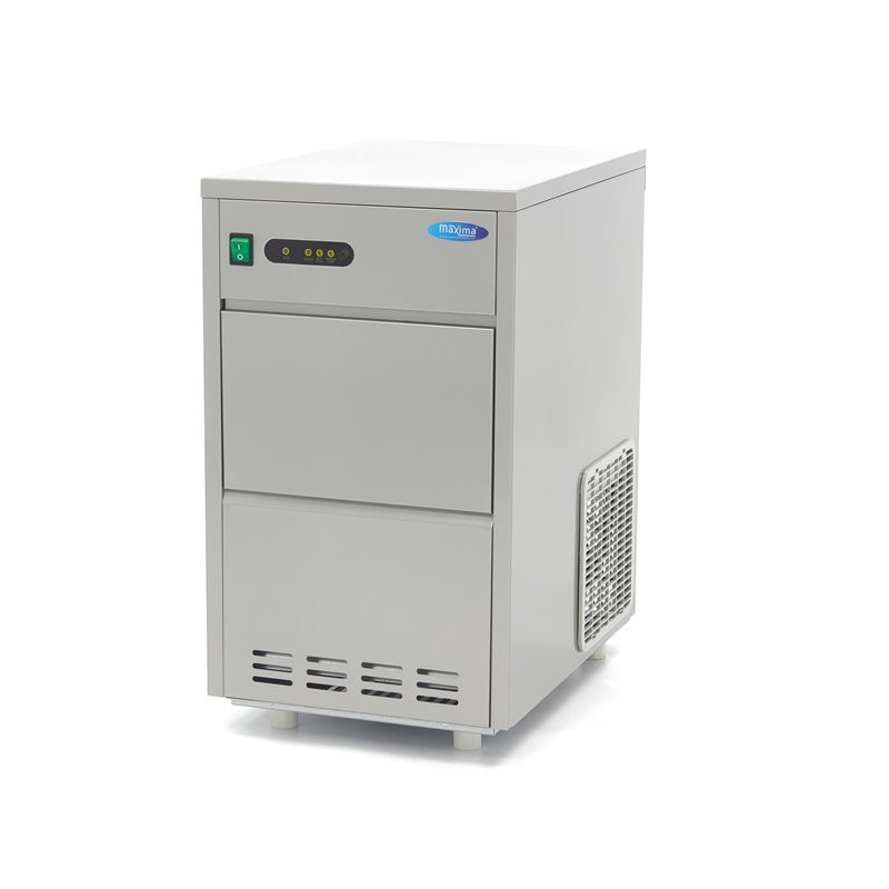 Machine &agrave; gla&ccedil;ons - 24 kg/jour - gla&ccedil;ons creux - refroidissement par eau - Maxima - 09300123