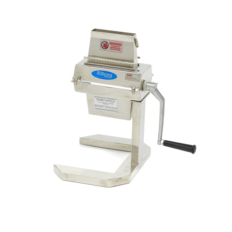 Attendrisseur de viande - 2 rouleaux - 27 lames - 12,5 x 2,5 cm entr&eacute;e - Maxima - 09368100