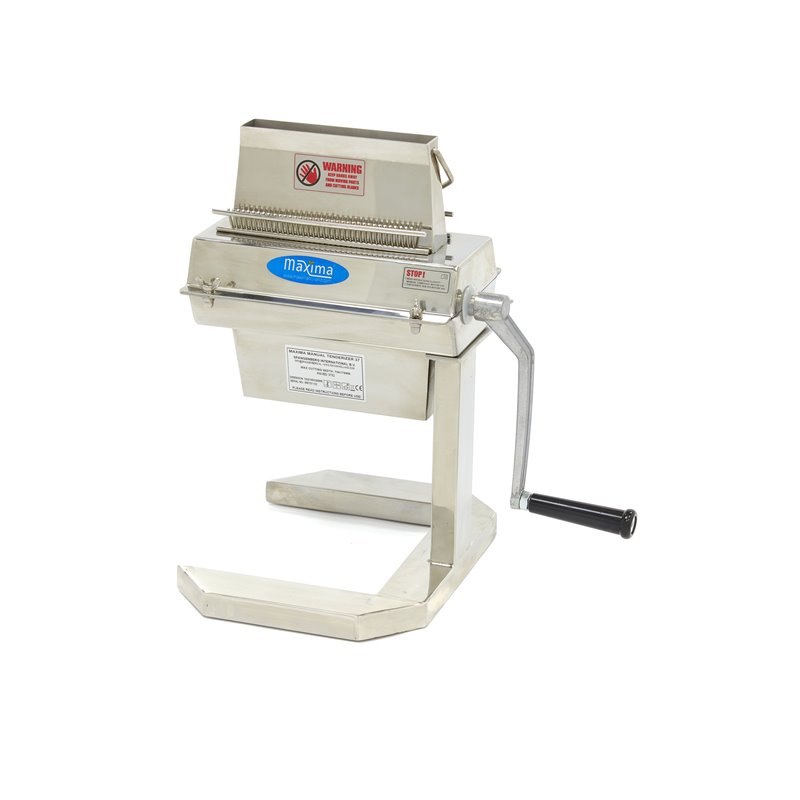 Attendrisseur de viande - 2 rouleaux - 37 lames - 17,5 x 2,5 cm entr&eacute;e - Maxima - 09368105