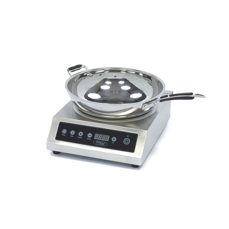 Cuiseur wok - &Oslash;26 cm - 3500W - induction - Maxima - 09371050