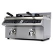 Friteuse - 2 x 8 L - 2 paniers - induction - avec robinet de vidange - Maxima - 09371095