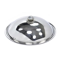 Couvercle de wok - &Oslash;36 cm - acier inoxydable - induction - Maxima - 09371061