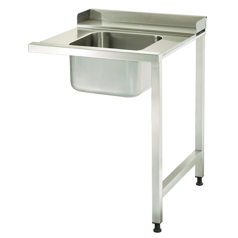 Table lave-vaisselle - 90 x 75 cm - droite - avec &eacute;vier et &eacute;tag&egrave;re de rangement - Maxima - 09201043