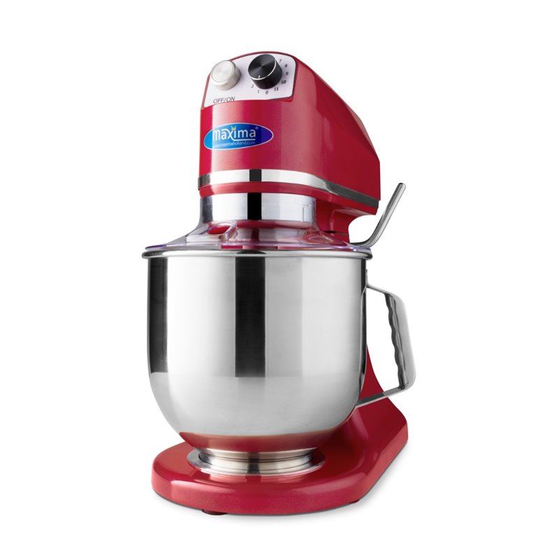 Mixer plan&eacute;taire - 7 L - jusqu'&agrave;  2kg de p&acirc;te - rouge framboise - Maxima - 09360760
