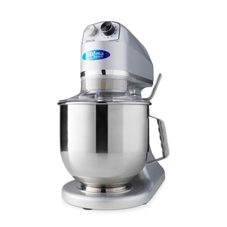 Mixer plan&eacute;taire - 7 L - jusqu'&agrave; 2 kg de p&acirc;te - argent - Maxima - 09360755