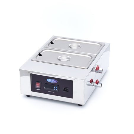 Fondoir &agrave; chocolat - 2 x 1/3 GN 10 cm - Maxima - 09374050