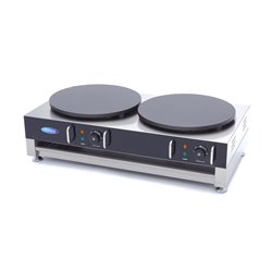 Cr&ecirc;pi&egrave;re - double cr&ecirc;pes - 2 x 40 cm - incl. tartineur de p&acirc;te &agrave; frire - Maxima - 09374071