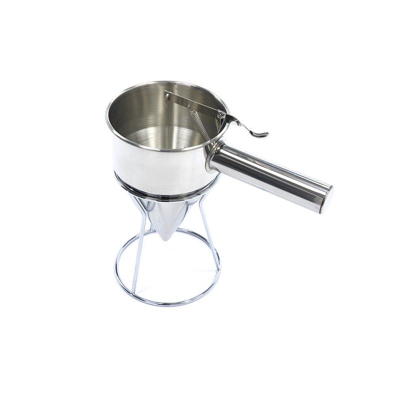 Dispensateur de p&acirc;te - 1,3 L - acier inoxydable - bouton de dosage inclus - Maxima - 09374160