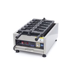 Gaufrier - 5 formes de taiyaki / poisson - rotatif - num&eacute;rique - Maxima - 09374182