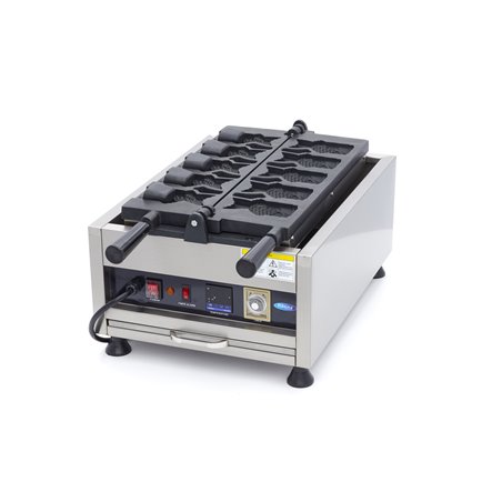 Gaufrier - 5 formes de taiyaki / poisson - rotatif - num&eacute;rique - Maxima - 09374182