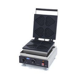 Gaufrier - 4 pi&egrave;ces - coeurs sur b&acirc;tons - Maxima - 09374230