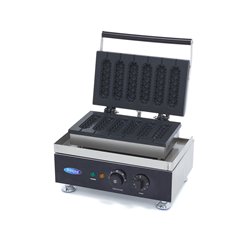 Gaufrier - 6 b&acirc;tons - corn dogs - motif diamant - Maxima - 09374242