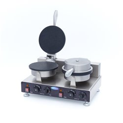 Gaufrier - 2 pi&egrave;ces - c&ocirc;ne de glace - Maxima - 09374246