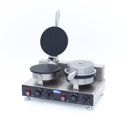Gaufrier - 2 pi&egrave;ces - c&ocirc;ne de glace - Maxima - 09374246
