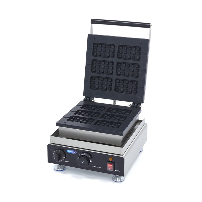 Gaufrier - 6 gaufres - belges sur b&acirc;tonnets - Maxima - 09374250