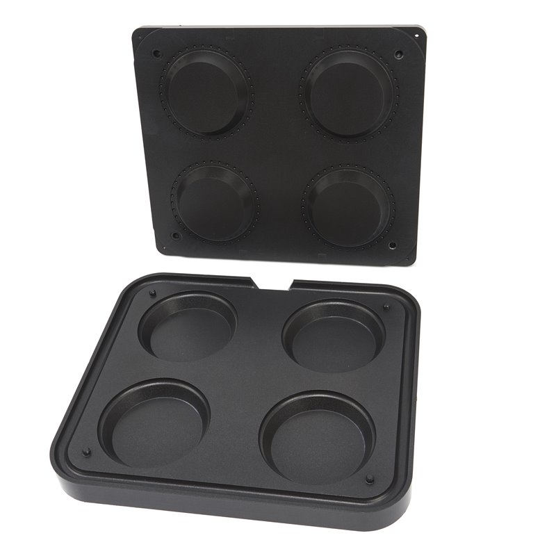 Moule &agrave; Tartelette - Rond - 124/100 mm - 4 pi&egrave;ces - Maxima - 09374314